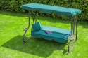 Велика гойдалка з подушками LEOBRO Luxury Green - 12