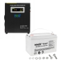ДБЖ / Інвертор Volt Polska SINUS PRO 500 W 12/230V 300/500W + Акумулятор гелевий 4SUN MAXX GEL 100 Ah - 1