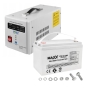 Комплект Volt Polska SINUS PRO 1000E W 12/230V 700/1000W + Акумулятор гелевий 4SUN MAXX GEL 100 Ah - 1