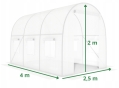 Посилена садова теплиця парник LEOBRO Garden 10м2 White (LB-10M25W) - 5