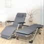 Розкладне крісло ліжко з подушкою LEOBRO Сіре (FCB-S03-PC) - 2