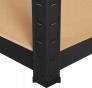 Стелаж LEOBRO Чорний 180 х 90 х 40 см, 175кг/полиця, 5 полиць (LB-R175-BLK) - 5