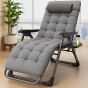 Крісло-шезлонг Zero Gravity LEOBRO з подушкою, складне, сіре (ZGC-S05-PP) - 4
