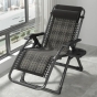 Розкладне крісло шезлонг Zero Gravity LEOBRO Сіре плетене Ротанг (ZGC-S10) - 1