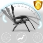 Раскладное кресло шезлонг LEOBRO Zero Gravity Black (LB-ZGC-A1-BLK) - 4