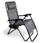 Раскладное кресло шезлонг LEOBRO Zero Gravity Grey (LB-ZGC-A1-GRY) - 1