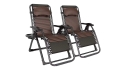 Комплект из 2 шезлонгов с подушкой Zero Gravity LEOBRO Чёрный (ZGC-S05-PPBХ2) - 1