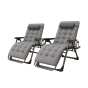Комплект шезлонгів з функцією нульової гравітації Zero Gravity LEOBRO Сірий - 1