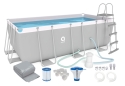 Бассейн каркасный, прямоугольный Avenli 400x207x122 см. 17в1 (2818) - 1