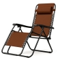 Розкладне крісло шезлонг LEOBRO Zero Gravity Brown (LB-ZGC-F1-BRN) - 1
