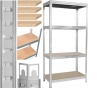 Стелаж LEOBRO Premium 150 х 70 х 30 см, 150кг/полиця, 4 полиці (LB-R109) - 1
