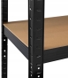 Стелаж LEOBRO Black 150 х 70 х 30 см, 175кг/полиця, 5 полиць (LB-R117) - 3