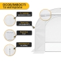 Садова теплиця парник LEOBRO Garden 9м2 White (LB-G102-WHT) - 4