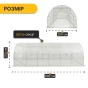 Посилена садова теплиця парник LEOBRO Garden 18м2 White (LB-G107-WHT) - 3
