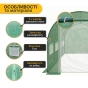 Садова теплиця парник LEOBRO Garden 10м2 Green Mosquito Door (LB-G109-GRN) - 4