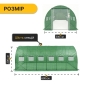 Садова теплиця парник LEOBRO Garden 18м2 Green Mosquito Door (LB-G110-GRN) - 2