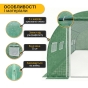 Садова теплиця парник LEOBRO Garden 18м2 Green Mosquito Door (LB-G110-GRN) - 4