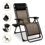 Раскладное кресло шезлонг LEOBRO Zero Gravity Premium Grey Rattan (LB-ZGC-G2-RG) - 1
