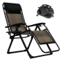 Раскладное кресло шезлонг LEOBRO Zero Gravity Premium Grey Rattan (LB-ZGC-G2-RG) - 3