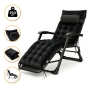 Раскладное кресло кровать с бархатным матрасом LEOBRO Black (LB-FCB-G4-BLK) - 1
