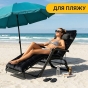 Раскладное кресло кровать с бархатным матрасом LEOBRO Black (LB-FCB-G4-BLK) - 3