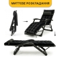 Раскладное кресло кровать с бархатным матрасом LEOBRO Black (LB-FCB-G4-BLK) - 5