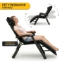 Раскладное кресло кровать с бархатным матрасом LEOBRO Black (LB-FCB-G4-BLK) - 7