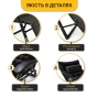 Раскладное кресло кровать с бархатным матрасом LEOBRO Black (LB-FCB-G4-BLK) - 9