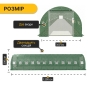 Посилена садова теплиця парник LEOBRO Garden 36м2 Green Mosquito Door (LB-G129-GRN) - 2