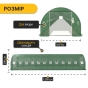 Посилена садова теплиця парник LEOBRO Garden 36м2 Green (LB-G128-GRN) - 2