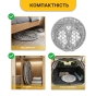 Подвесное плетеное кресло-качалка LEOBRO Boho XL 80 см Grey (LB-1104) - 5