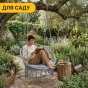 Підвісне плетене крісло-гойдалка LEOBRO Boho XL 80 см Grey з подушкою (LB-1107) - 9