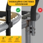 Батут з внутрішньою захисною сіткою 374 см LEOBRO Premium Pro 12FT GREEN (LB-1101) - 2
