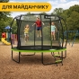 Батут с внутренней защитной сеткой 374 см LEOBRO Premium Pro 12FT GREEN (LB-1101) - 9