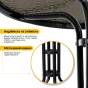 Комплект садовой мебели LEOBRO Comfort 4 кресла + круглый столик (LB-1052-51) - 6