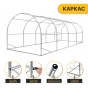 Посилена садова теплиця парник LEOBRO Garden 18м2 White (LB-18M25W) - 3