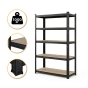 Стелаж LEOBRO Premium Black 180 х 100 х 50 см, 200кг/полиця, 5 полиць (LB-R129) - 1