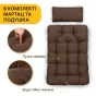 Підвісне крісло-кокон LEOBRO Brown (LB-1059) - 7
