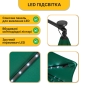 Складна садова парасоля з боковим подовжувачем та LED підсвіткою LEOBRO Зелена (LB-1085) - 6