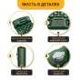 Надувний похідний килимок матрац LEOBRO Air Mat 190 x 60 см Green (LB-1095) - 4