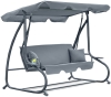 Велика гойдалка з подушками LEOBRO Luxury Grey (LB-1042) - 1