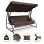 Велика гойдалка з подушками LEOBRO Luxury Plus Brown (LB-1048) - 1