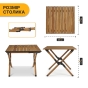 Раскладной туристический стол LEOBRO Camp Wood M (LB-1065) раскладной туристический стол LEOBRO Camp Wood M (LB-1065) - 2