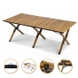 Розкладний туристичний стіл LEOBRO Camp Wood XL (LB-1069) - 1