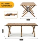 Розкладний туристичний стіл LEOBRO Camp Wood XL (LB-1069) - 2