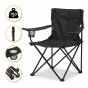 Розкладне туристичне крісло LEOBRO Lite Black (LB-1075) - 1