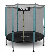Посилений батут Neo-Sport 140 см із зовнішньою сіткою PREMIUM (NS-04Z230F)