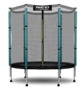 Посилений батут Neo-Sport 140 см із зовнішньою сіткою PREMIUM (NS-04Z230F)