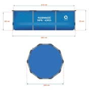 Басейн каркасний Avenli 305х76см 16в1 (682)