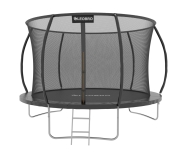 Батут із внутрішньою захисною сіткою 252 см LEOBRO Premium Pro 8FT BLACK
